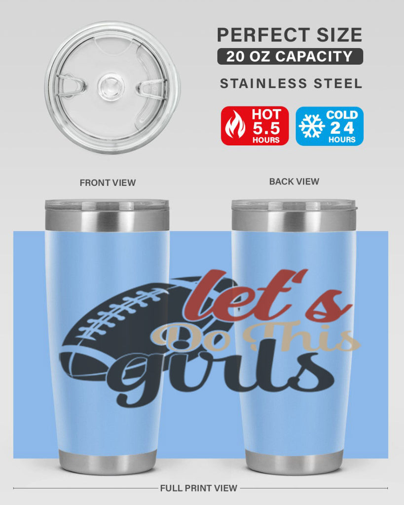 lets do this girls 2282#- softball- Tumbler