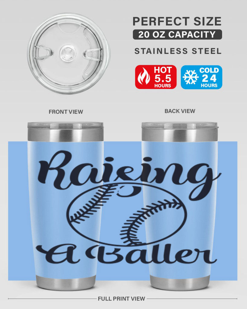 raising a baller 2277#- softball- Tumbler