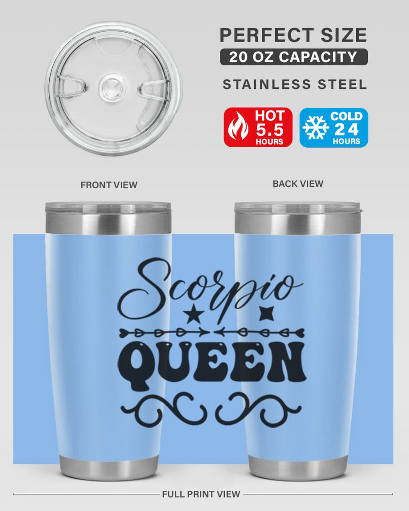 scorpio queen 447#- zodiac- Tumbler