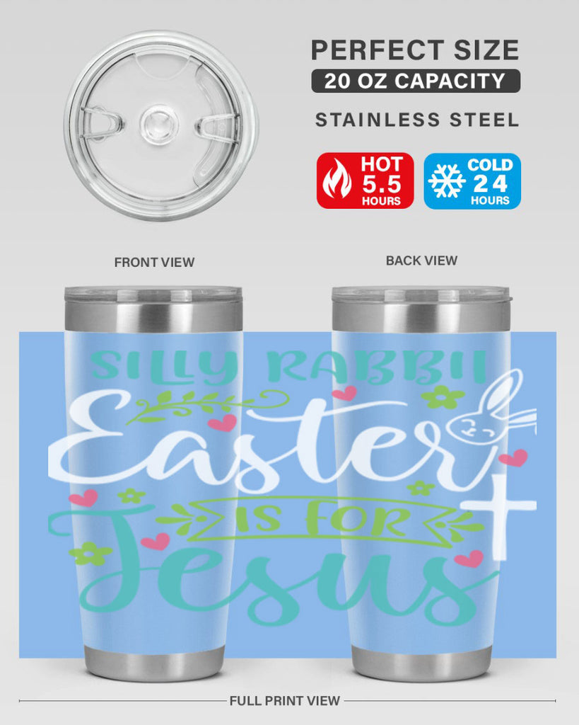 silly rabbit easter is for jesuss 7#- easter- Tumbler