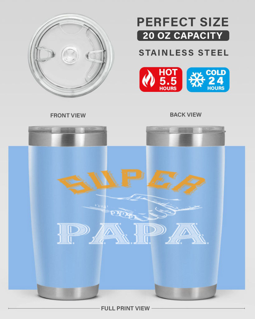 super papa 8#- grandpa - papa- Tumbler