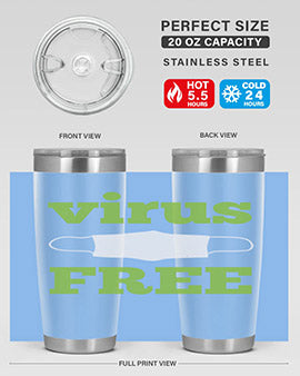 virus free Style 20#- corona virus- Tumbler