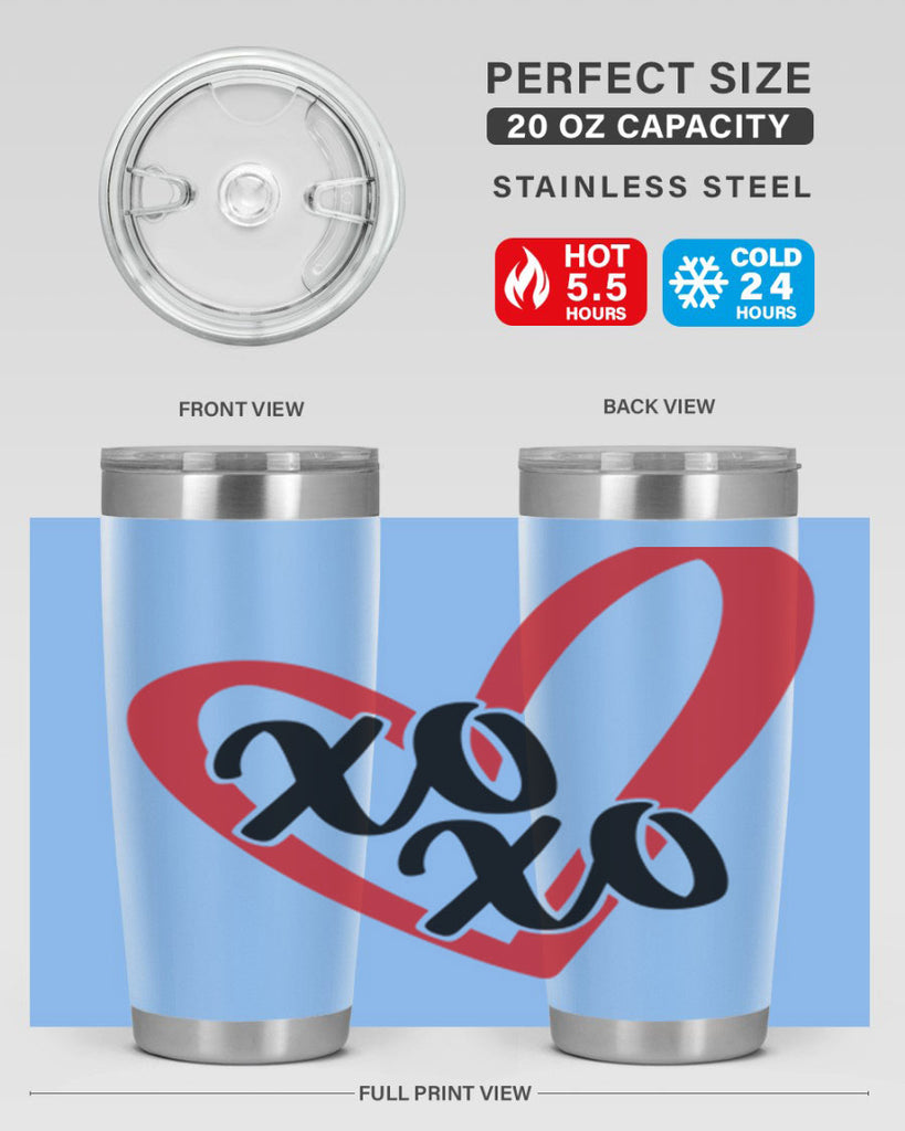 xoxo 11#- valentines day- Tumbler