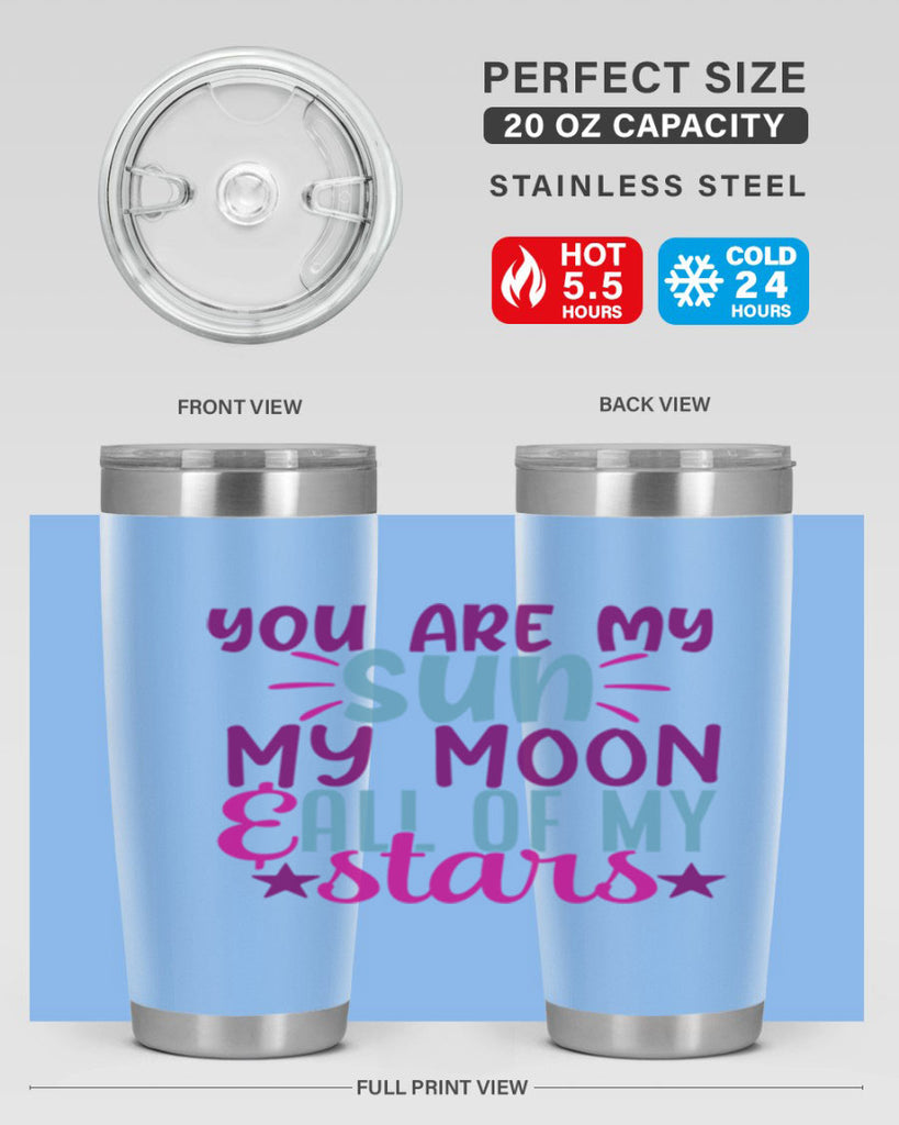 you are my sun my moon all of my stars 5#- family- Tumbler