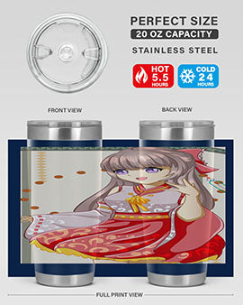 A beautiful and happy girl with kimono 104#- anime- Tumbler