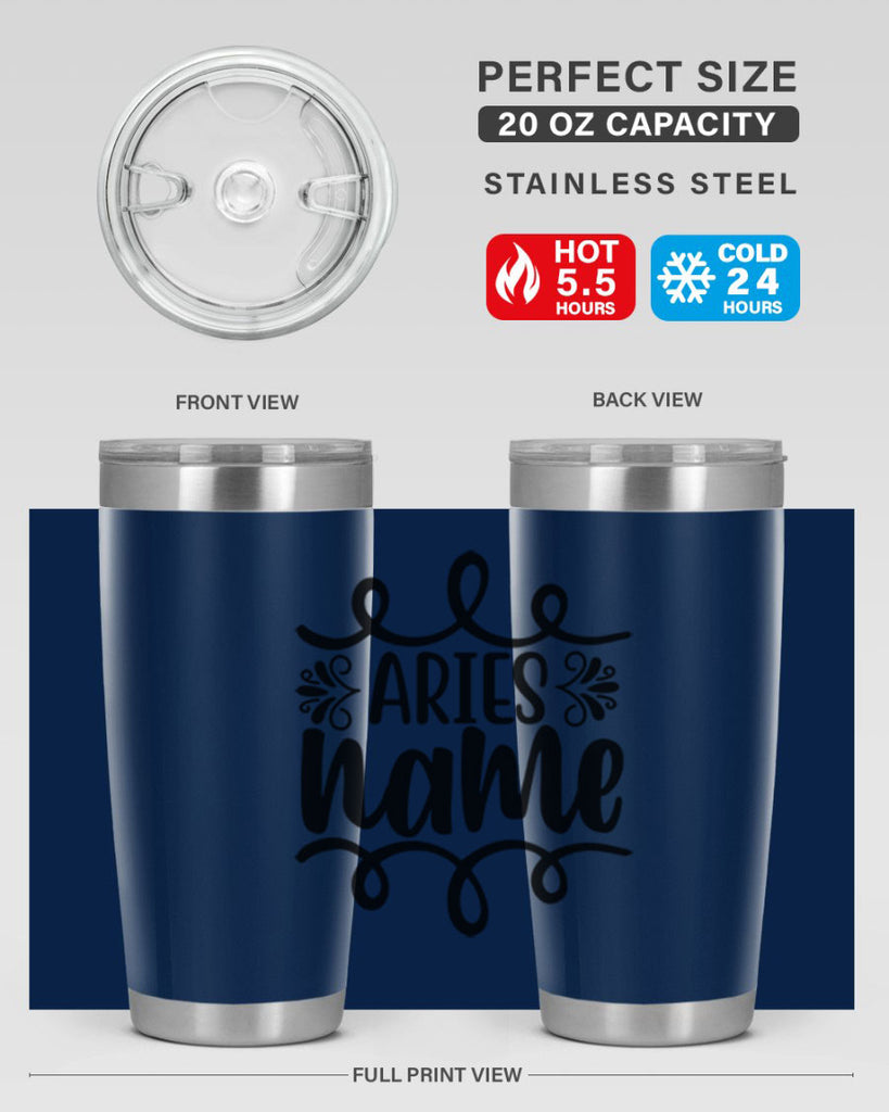 Ariesname 112#- zodiac- Tumbler