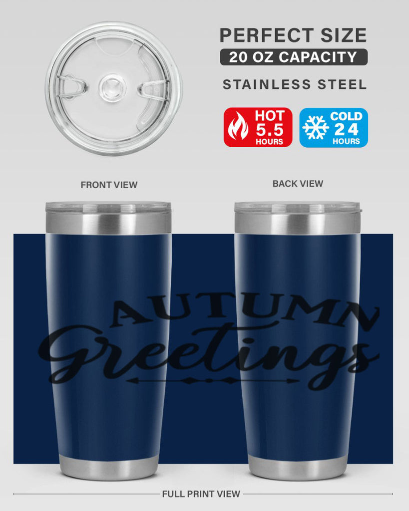 Autumn Greetings 16#- fall- Tumbler