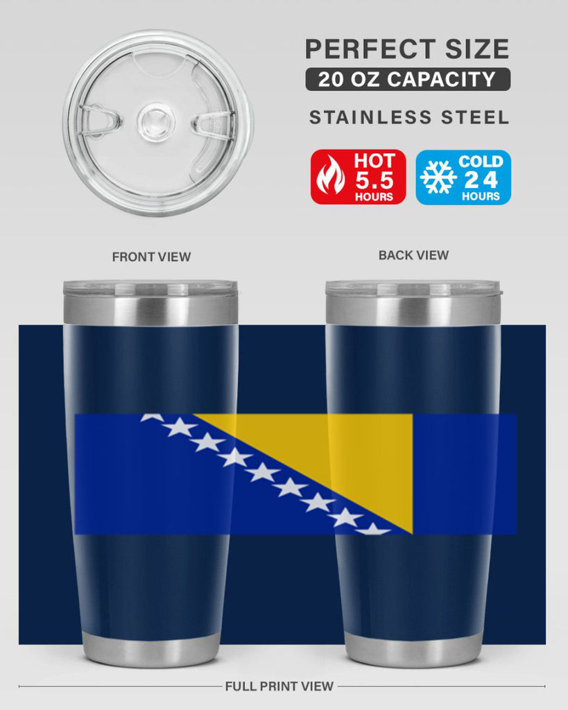 Bosnia and Herzegovina 176#- world flags- Tumbler