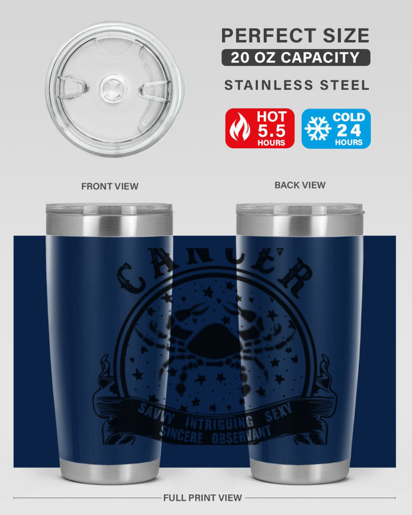 Cancer 13#- zodiac- Tumbler