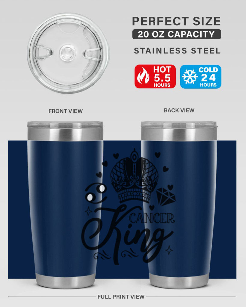 Cancer king 158#- zodiac- Tumbler