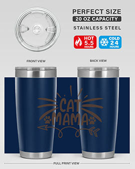 Cat Mama Style 5#- cat- Tumbler