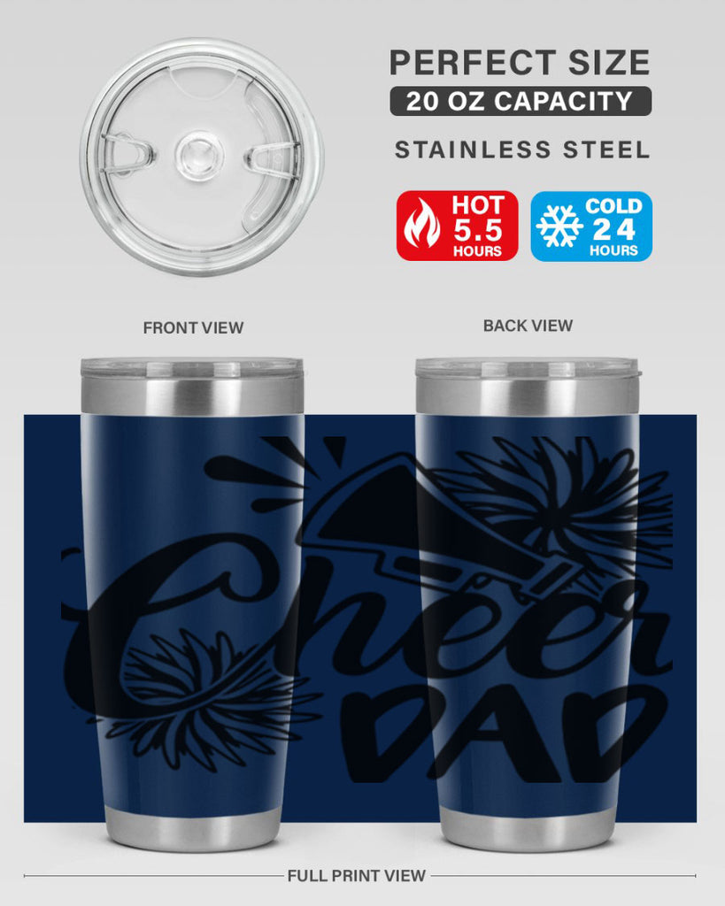 Cheer dad 1391#- cheer- Tumbler