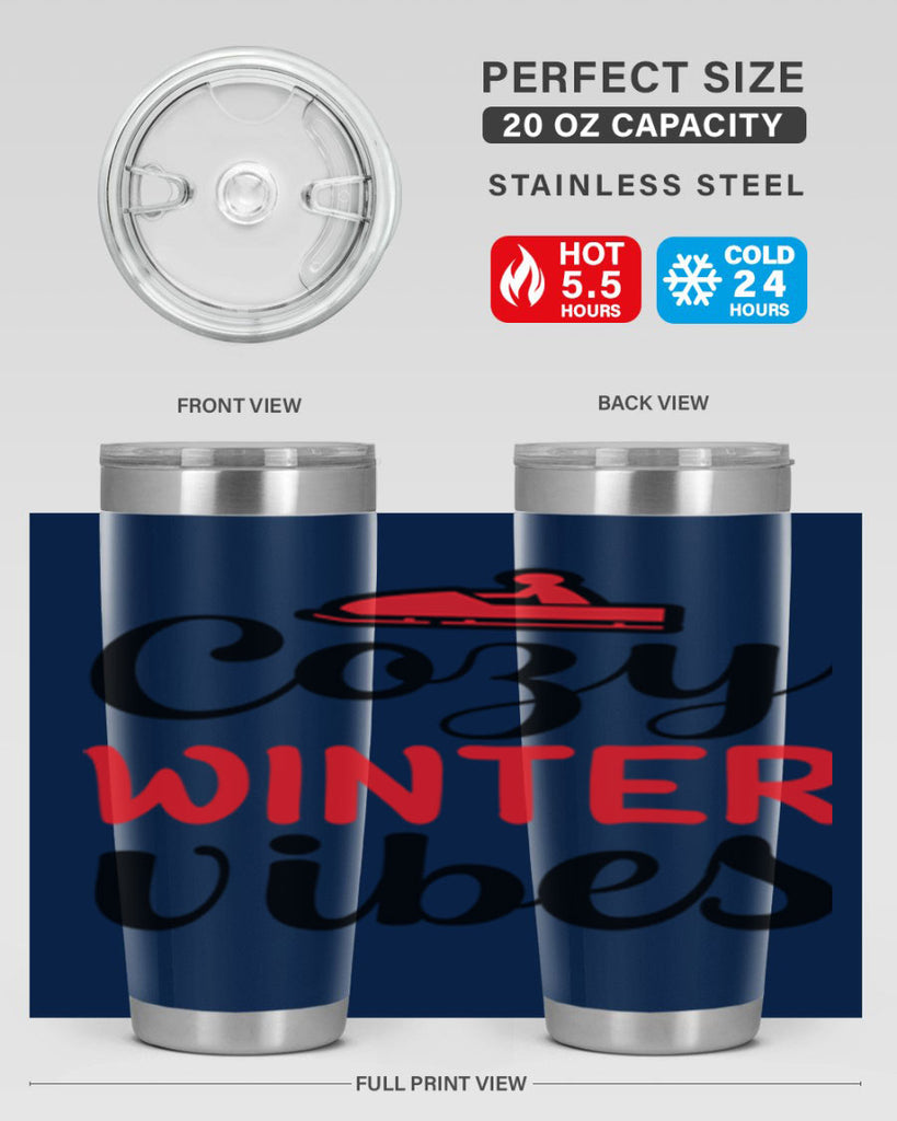Cozy winter vibes 68#- winter- Tumbler