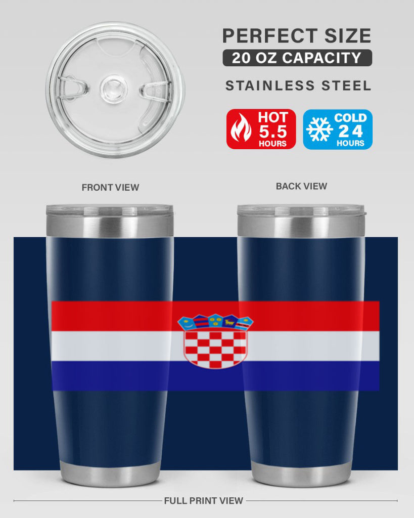 Croatia 155#- world flags- Tumbler