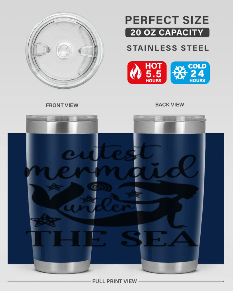 Cutest mermaid under the sea 110#- mermaid- Tumbler