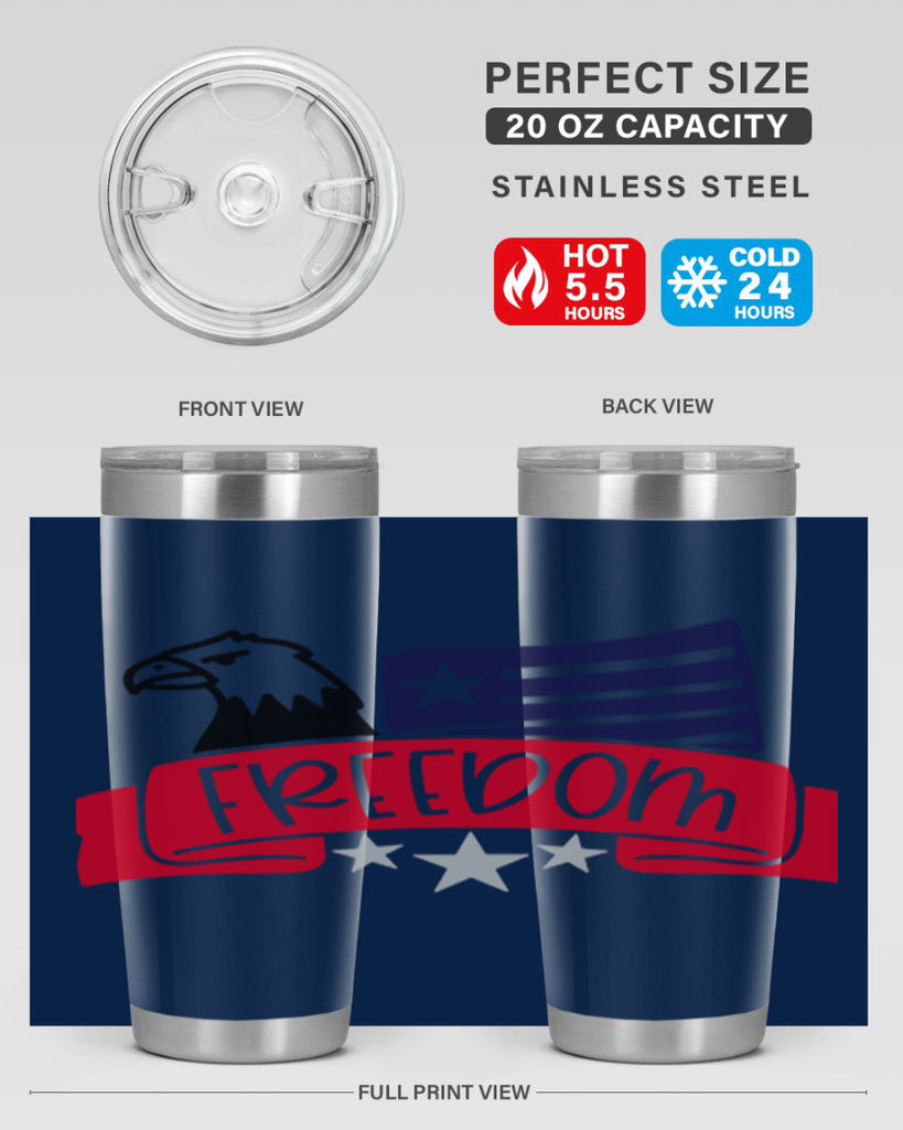 Freedom Style 147#- Fourt Of July- Tumbler
