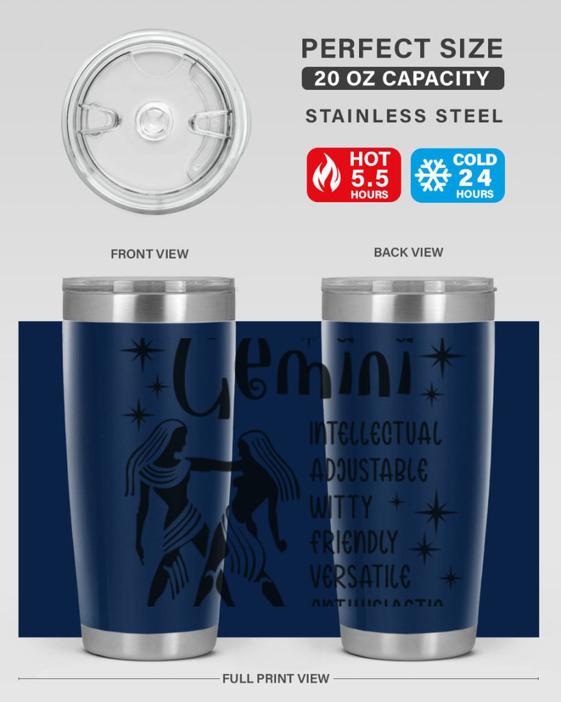 Gemini 217#- zodiac- Tumbler