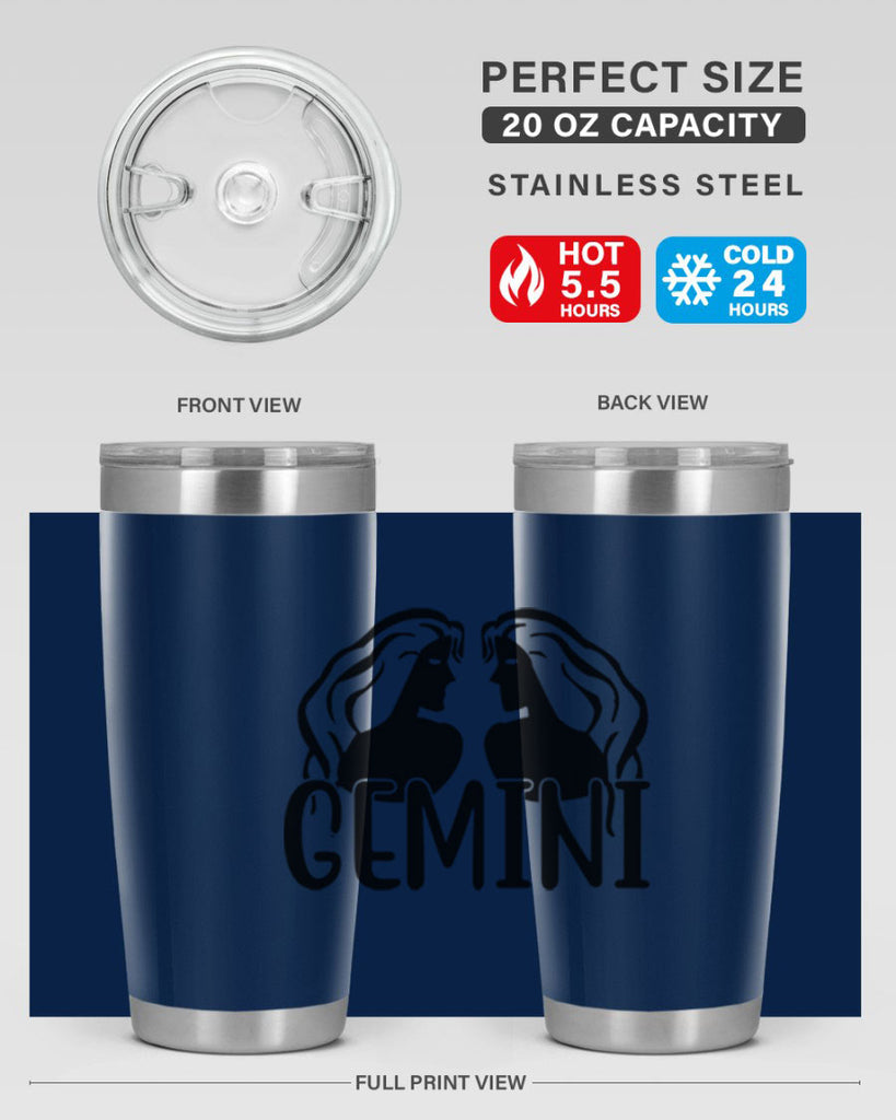 Gemini 227#- zodiac- Tumbler