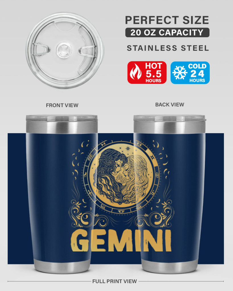 Gemini 234#- zodiac- Tumbler