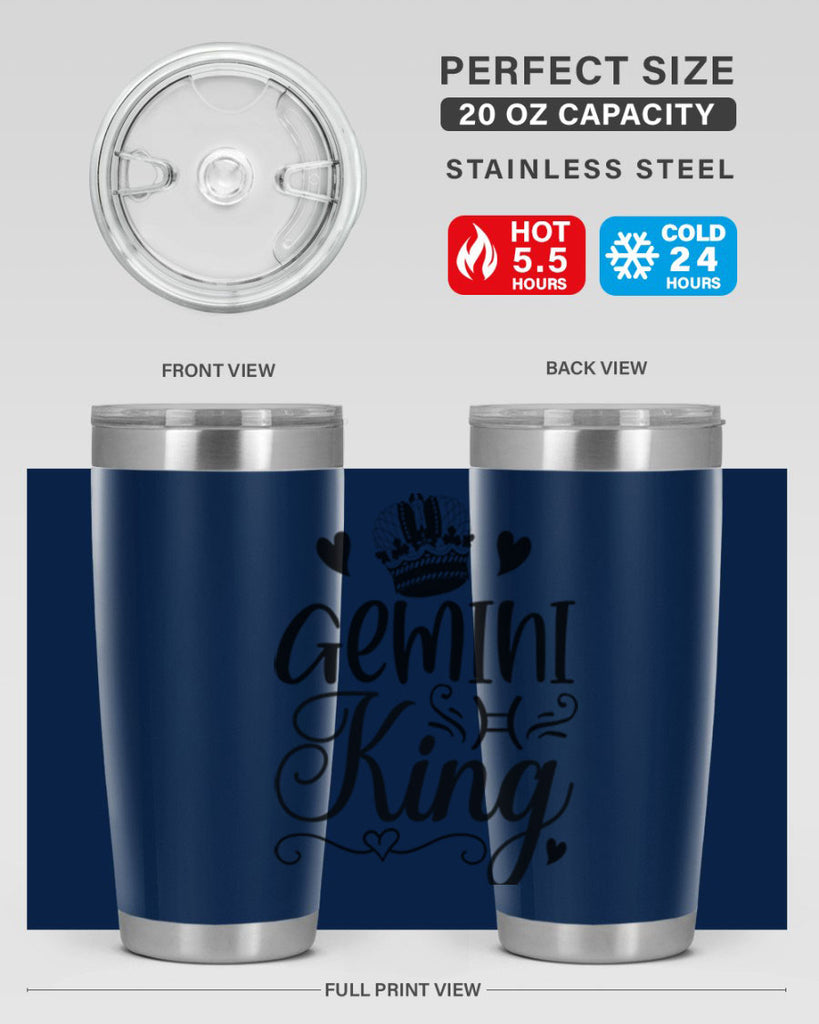Gemini king 228#- zodiac- Tumbler