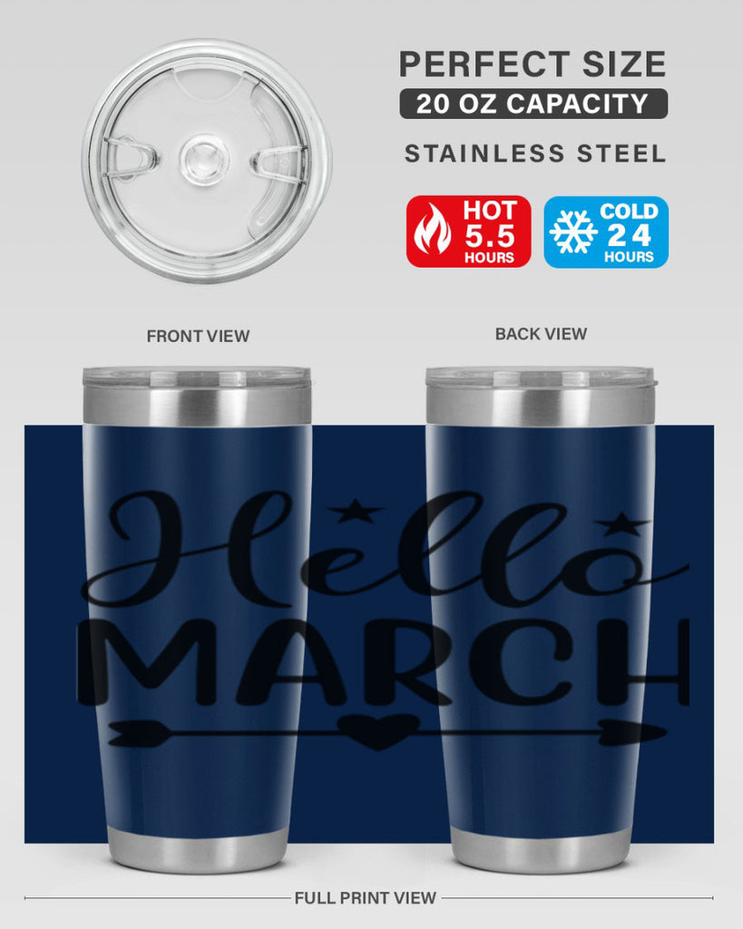 Hello March 184#- spring- Tumbler