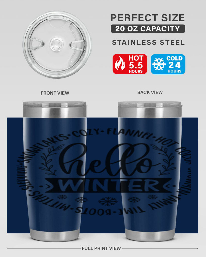 Hello Winter 163#- winter- Tumbler