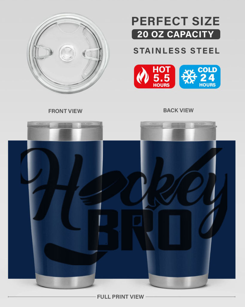 Hockey bro 1190#- hockey- Tumbler