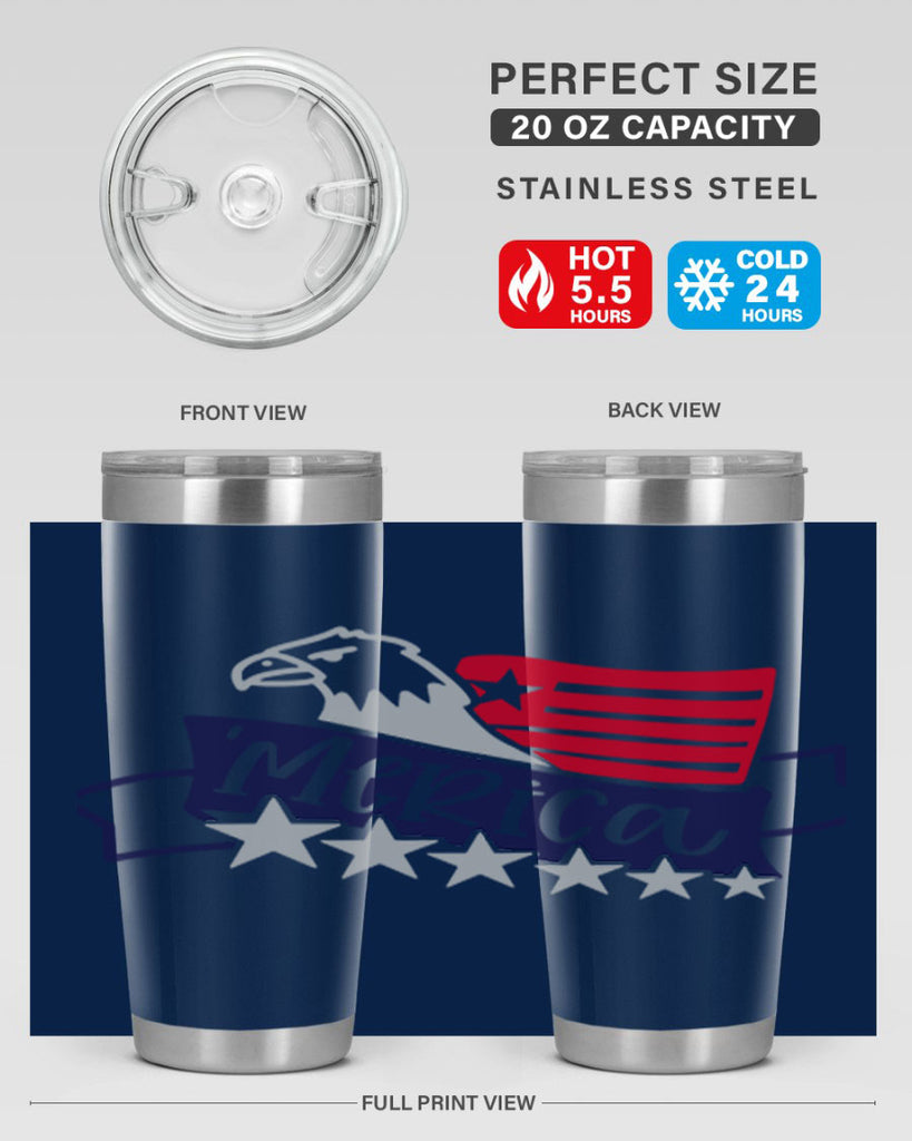 Merica Style 136#- Fourt Of July- Tumbler
