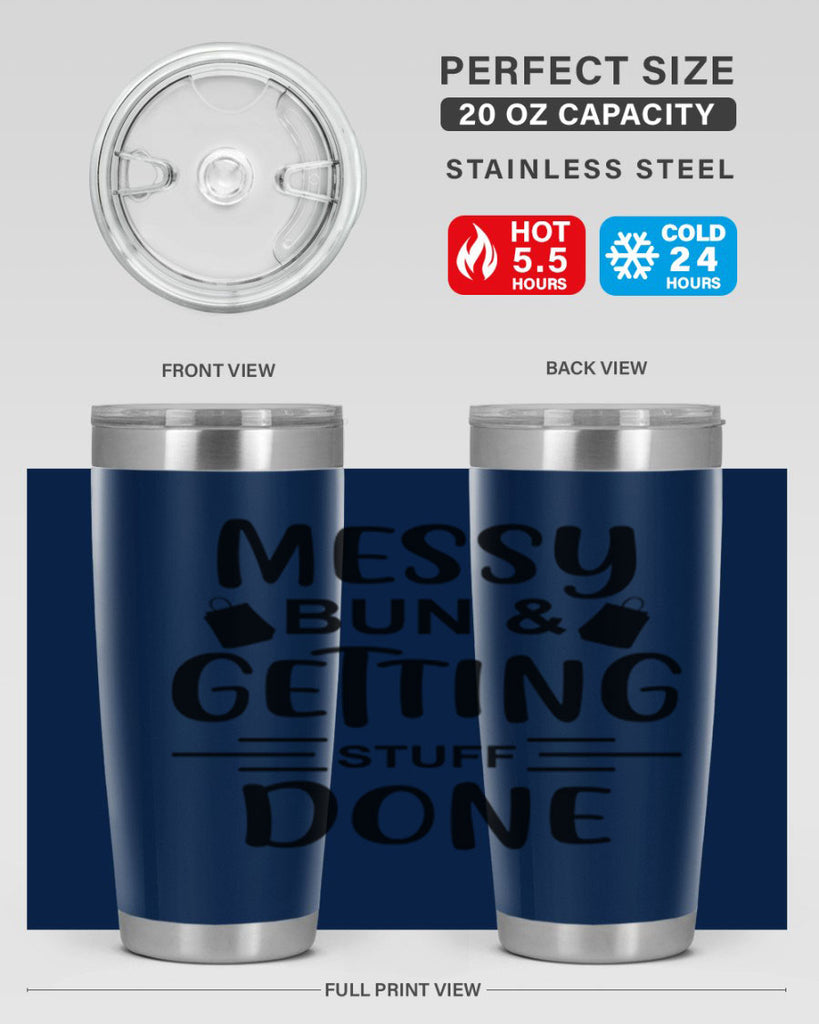 Messy Bun Getting Stuff Done 120#- fashion- Cotton Tank