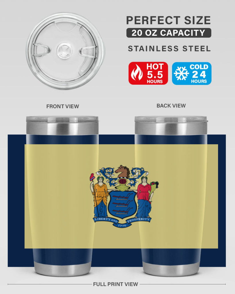 New Jersey 22#- Us Flags- Tumbler
