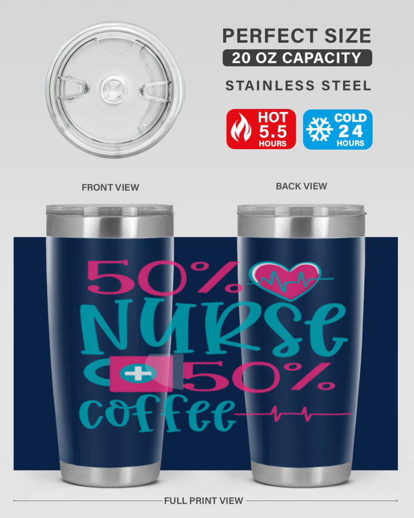 Percent Nurse Percent Coffee Style 395#- nurse- tumbler