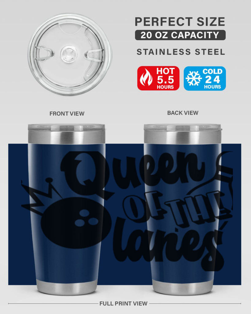 Queen of the lanes 559#- bowlig- Tumbler