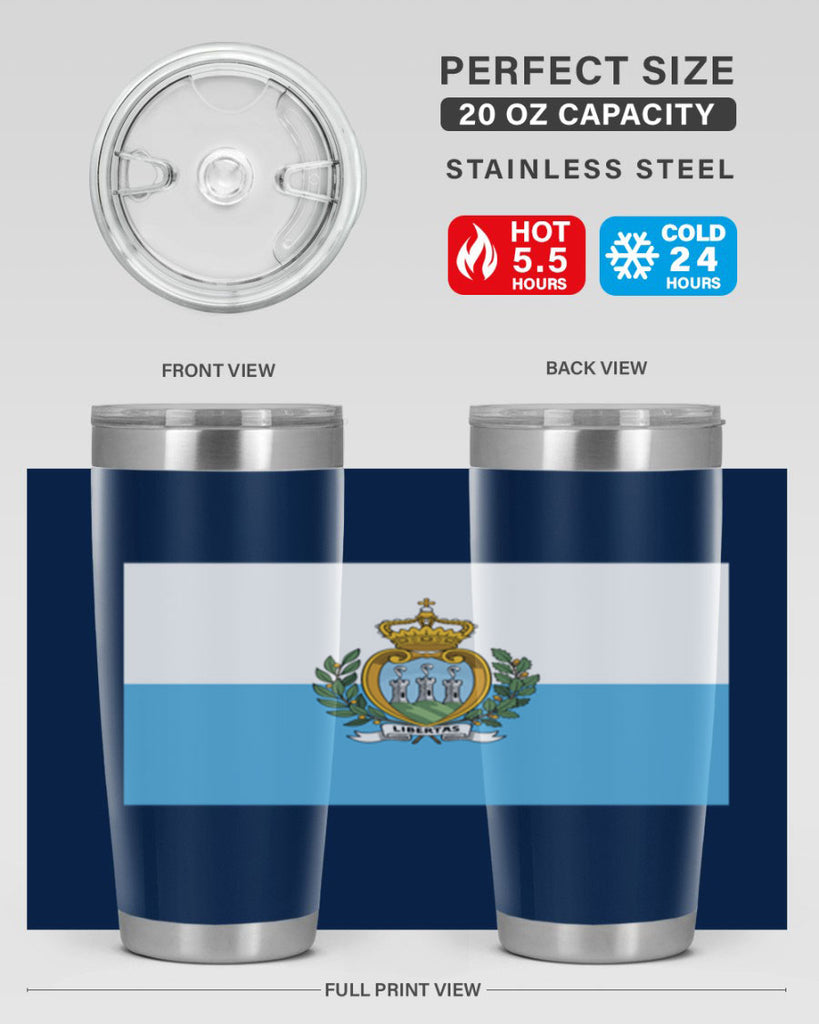 San Marino 48#- world flags- Tumbler