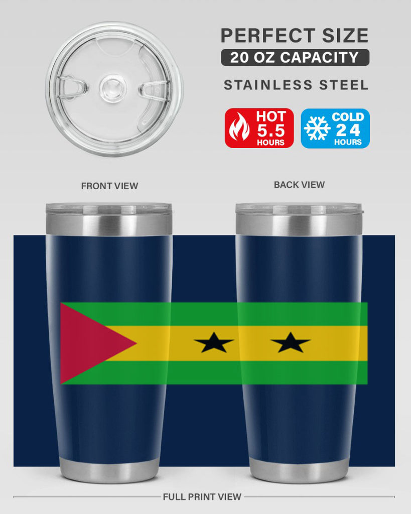 Sao Tome and Principe 47#- world flags- Tumbler
