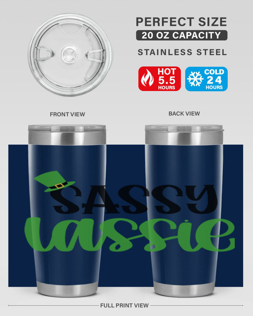Sassy Iassie Style 34#- St Patricks Day- Tumbler