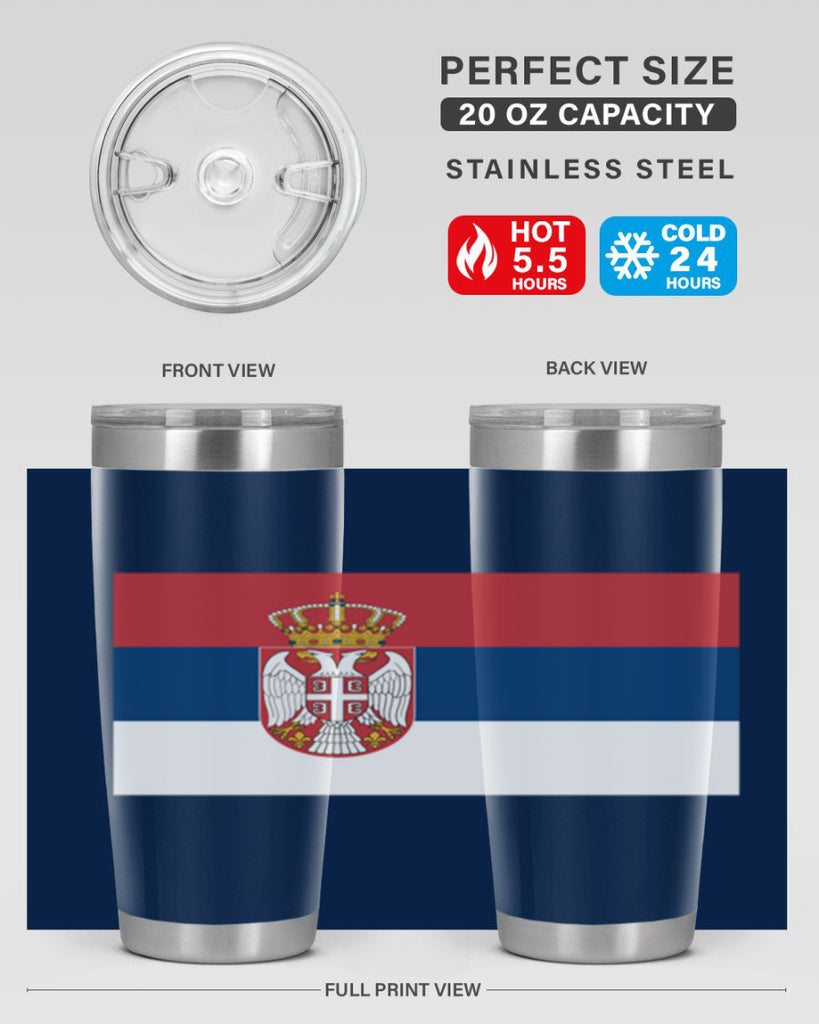 Serbia 44#- world flags- Tumbler