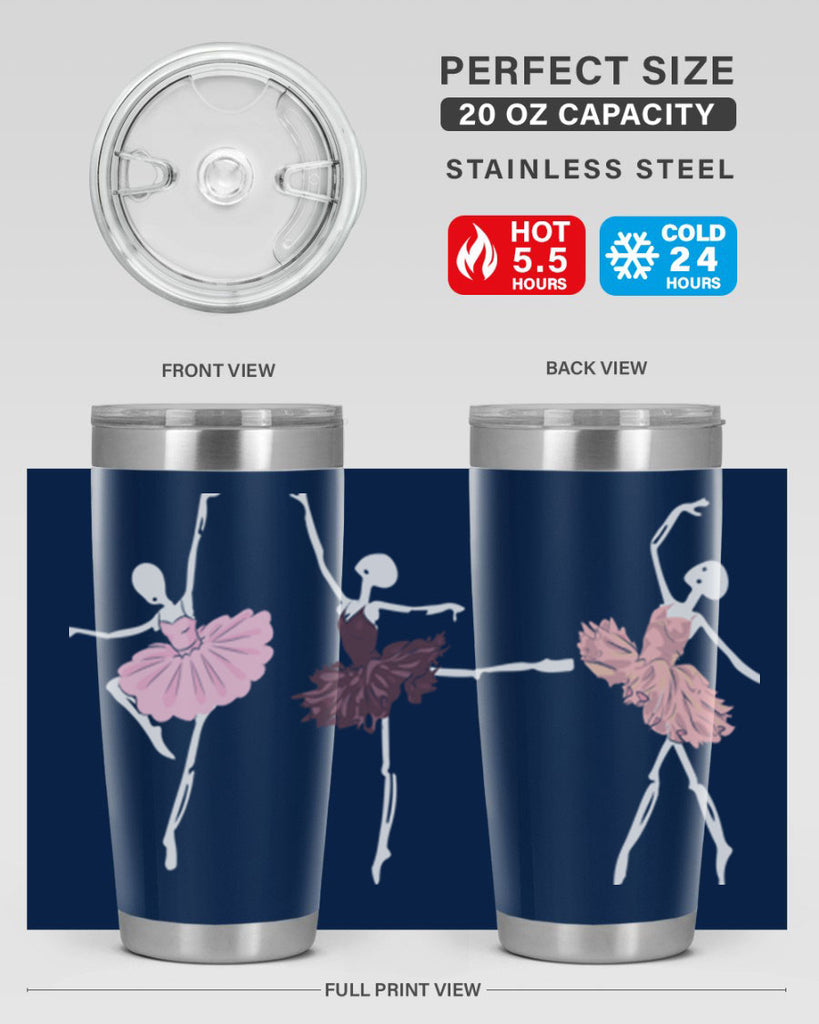 Skeleton Ballerinas Ballet Halloween Ballet 79#- ballet- Tumbler