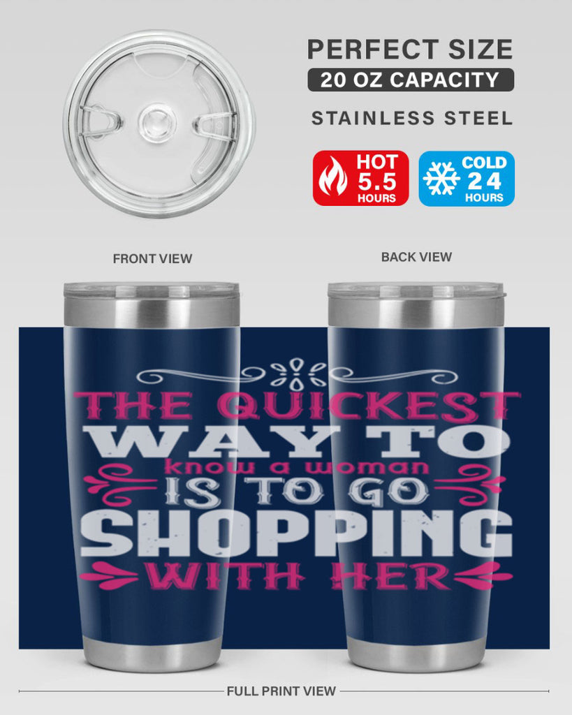 The quickest way to know a woman is to go shopping with her Style 23#- aunt- Tumbler