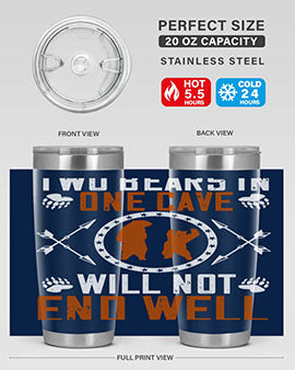 Two bears in one cave will not end well 34#- Bears- Tumbler