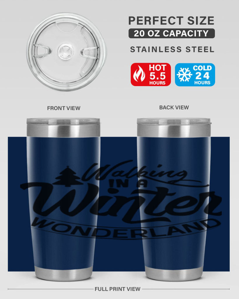 Walking In A Winter Wonderland 435#- winter- Tumbler