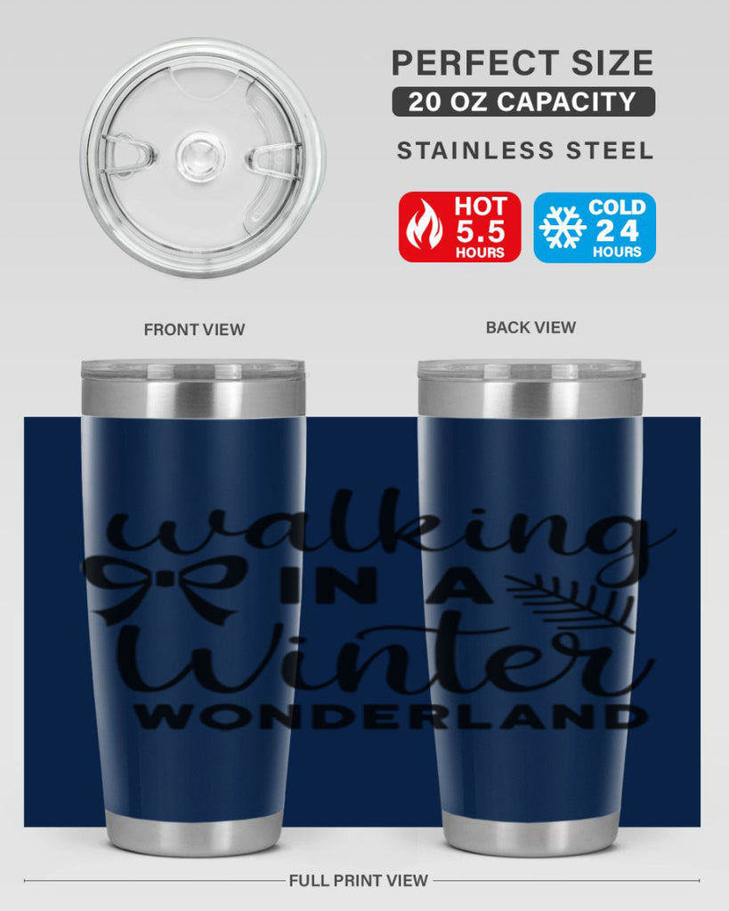 Walking In A Winter Wonderland 441#- winter- Tumbler