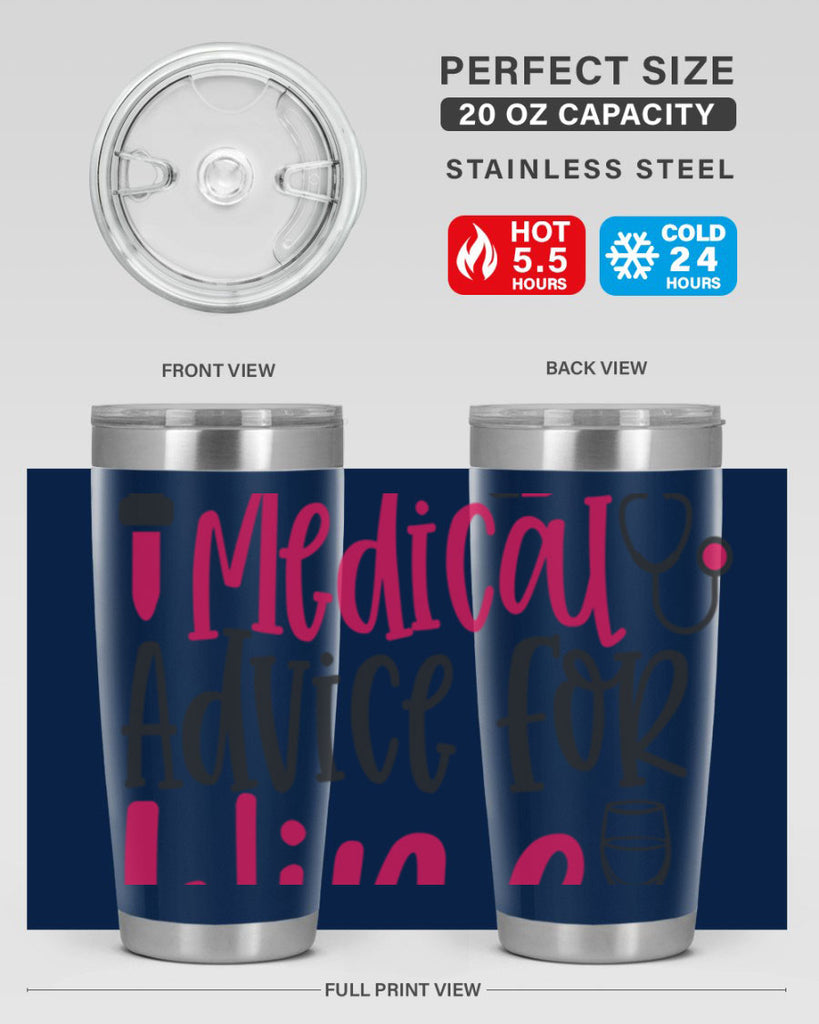 Will Trade Medical Advice for Wine Style Style 9#- nurse- tumbler