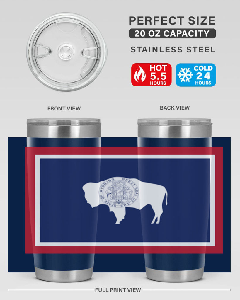 Wyoming 1#- stateflags- Tumbler