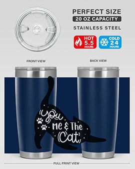 You Me The Cat Style 111#- cat- Tumbler