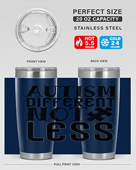 autism different not less Style 6#- autism- Tumbler