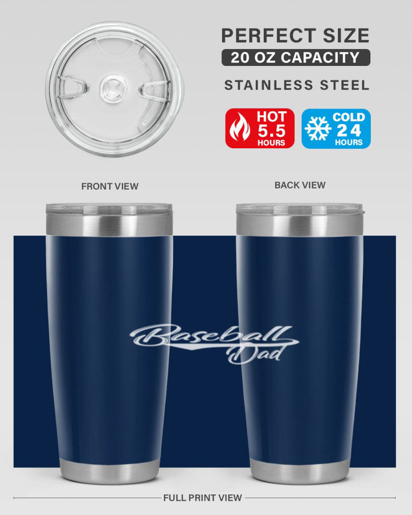 baseball dadk 49#- dad- Tumbler