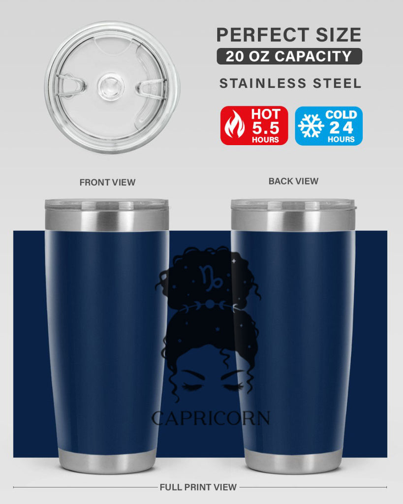 capricorn 204#- zodiac- Tumbler