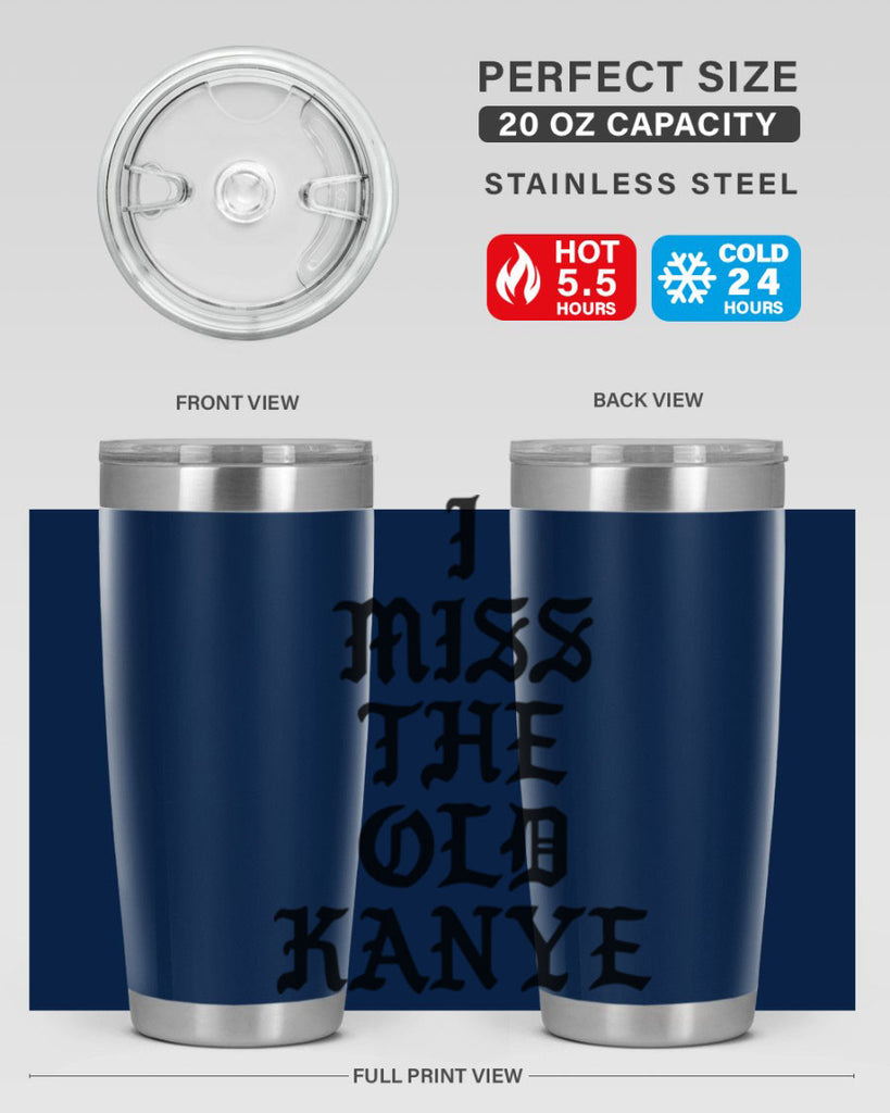i miss the old kanye pablo 114#- black words phrases- Cotton Tank