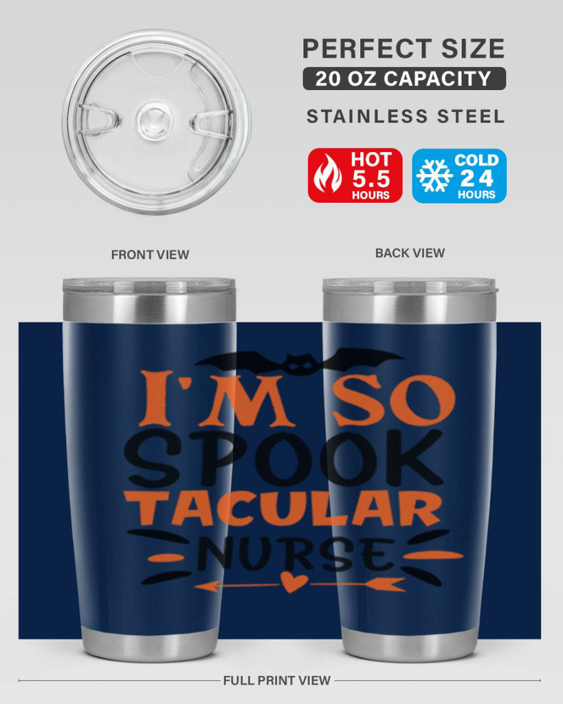 im so spooktacular nurse 111#- halloween- Tumbler