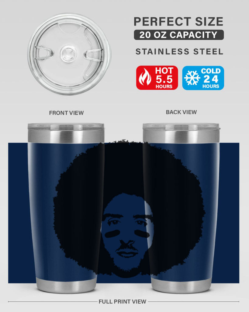 kaepernick 23#- black men - boys- tumbler